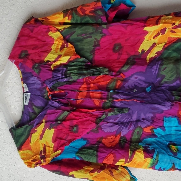 VTG Gitano 90's blouse with bright bold colors - Picture 3 of 11